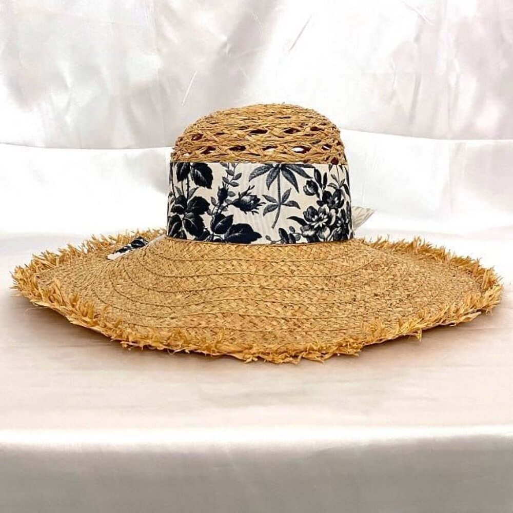 Gucci Bob Hat Beige Herbarium Ribbon Flora - Picture 3 of 10